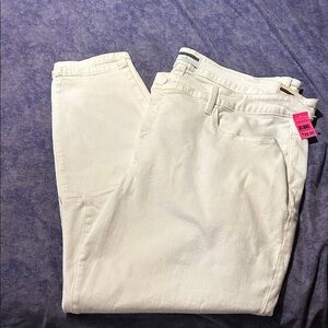 Lane Bryant Women's Skinny Jeans in Cream